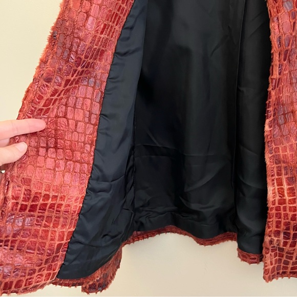 Painted Pony Womens open Blazer BurntOrange Jacket Giraffe Print Sz
XL USA Made - Picture 12 of 14